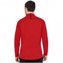 JAKO Long Sleeve Shirt Ziptop Challenge - Fleece Lining, Zip Fastening - Red Men